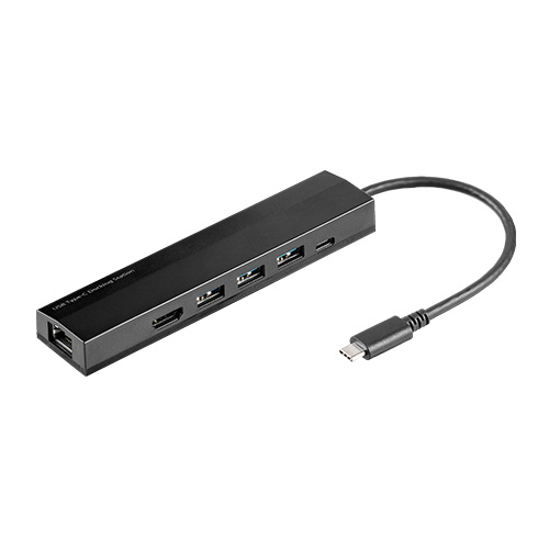 ドッキングステーション（タイプCハブ・ノートPC・ケーブル長め・LAN・HDMI・switch・おすすめ）EEX-HBC01BK ビルドアップストア