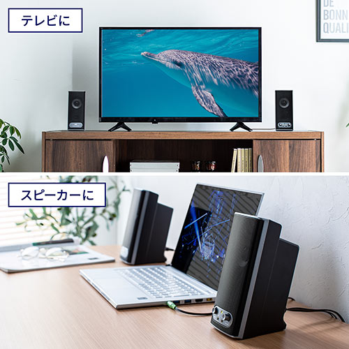 スピーカー（テレビ・PC対応・10W）