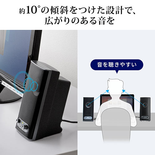 スピーカー（テレビ・PC対応・10W）