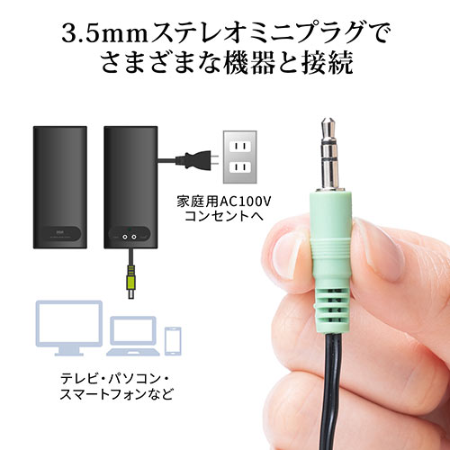 スピーカー（テレビ・PC対応・10W）