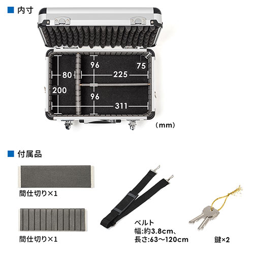 EZ4-HSGS001用収納ケース（キャリングケース・鍵付・ショルダーベルト付）