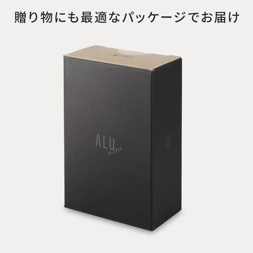 ワイヤレスマウス（USB A・無線・小型・5ボタン・戻る進む・アルミホイール・静音・ALUmini・ブラック）