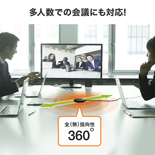 PCマイク（USB・無指向性・全指向性・高音質・動画投稿・Web会議・小型・Skype・Zoom・Teams・ミュートボタン）