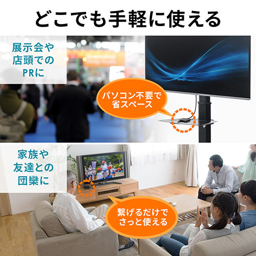 4K対応メディアプレーヤー（HDMI・RCA・SDカード・USBメモリ・動画・画像・音楽）