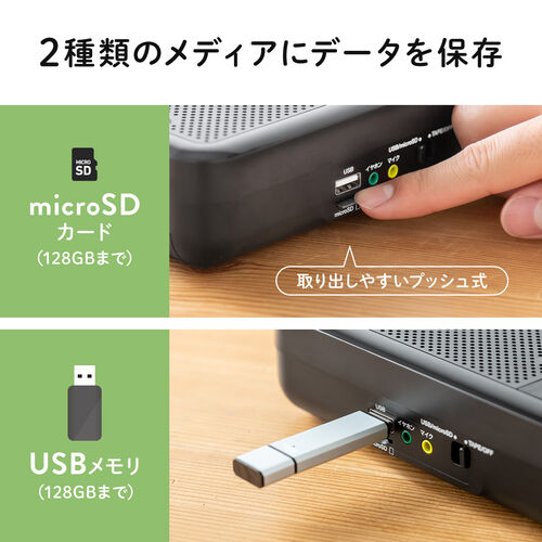 カセット変換プレーヤー（デジタル保存・USBメモリ保存・microSD保存・カセットプレーヤー・乾電池・AC電源）