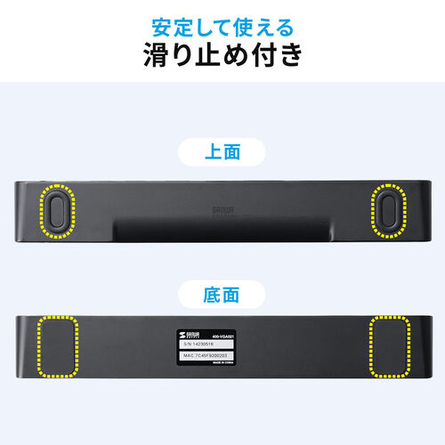 ドッキングステーション（HDMI・3画面出力・スタンド・コンパクト・タイプCハブ・DisplayPort・PD100W・有線LAN対応・USBハブ） VGA021 サンワサプライ