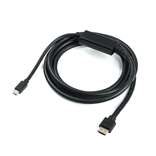 Mini DisplayPort-HDMI変換ケーブル(2m・4K/60Hz対応・アクティブタイプ・Thunderbolt変換・4K出力可能・Surface Pro 4対応・ラッチ内蔵）