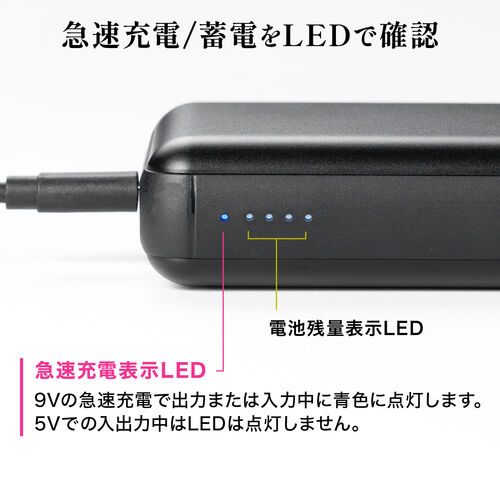 モバイルバッテリー（20000mAh・大容量・PD20W・PSE認証済み・薄型・アルミ・飛行機・持ち込み・機内）BTL051BK