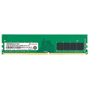 デスクトップ用メモリ 16GB Transcend DDR4-2666 PC4-21300 U-DIMM JM2666HLE-16G