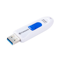 Transcend　USBメモリ　128GB　USB3.1Gen1(USB3.0)　キャップレス　スライド式　JetFlash 790　ホワイト　TS128GJF790W