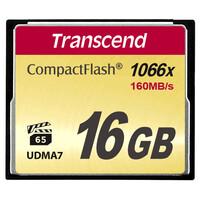 コンパクトフラッシュカード 16GB 1066倍速 TS16GCF1000 Transcend