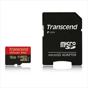 microSDHCカード 16GB Class10 UHS-I対応 Ultimate SDカード変換アダプタ付 TS16GUSDHC10U1 Transcend