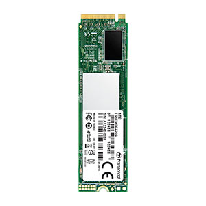 Transcend　PCIe M.2 SSD　NVMe 1.3準拠　Gen3 ×4　3D NAND　TS1TMTE220S