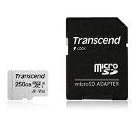 microSDXCカード 256GB Class10 UHS-I U3  UHS-I  U1 V30 A1 SD変換アダプタ付き Transcend TS256GUSD300S-A