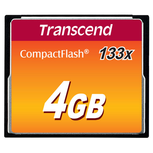 コンパクトフラッシュカード 4GB・133倍速 TS4GCF133 Transcend