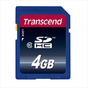 SDHCカード 4GB・class10 TS4GSDHC10 Transcend