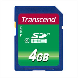 SDHCカード 4GB・class4 TS4GSDHC4 Transcend