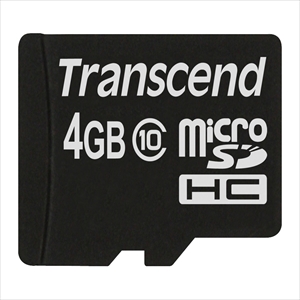 Transcend microSDHCカード 4GB class10 TS4GUSDC10 