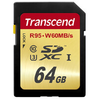 SDXCカード 64GB Class10 UHS-I U3対応 U3シリーズ TS64GSDU3 Transcend