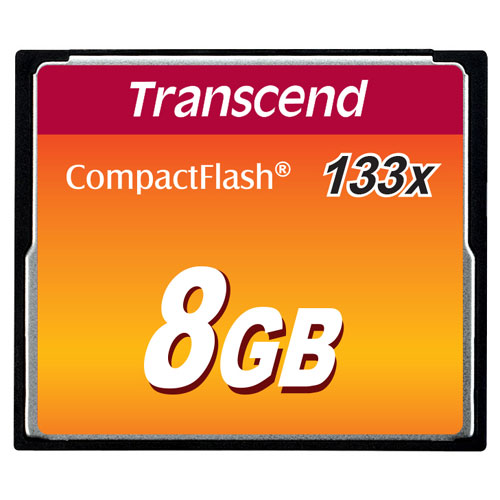 コンパクトフラッシュカード（8GB・133倍速） TS8GCF133　Transcend