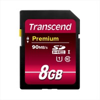 SDHCカード 8GB Class10 UHS-I対応 Premium TS8GSDU1 Transcend