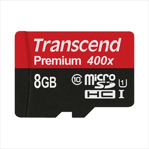 microSDHCカード 8GB Class10 UHS-I対応 Premium TS8GUSDCU1 Transcend